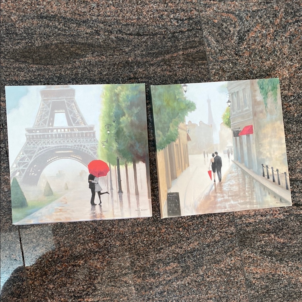 12” x 12” Paris Artwork CANVAS Eiffel Tower